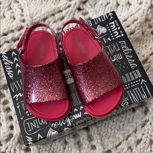 Pink Glitter Slides
